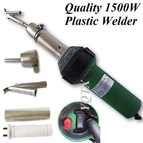 W Hot Air Plastic Welding Gun Welder Kit With Pe Pvc Plastic Rod Roller In Plastic Welders