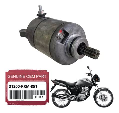 Motor Partida Arranque Cg Titan Fan Nxr Bros 125 150 Honda MercadoLivre