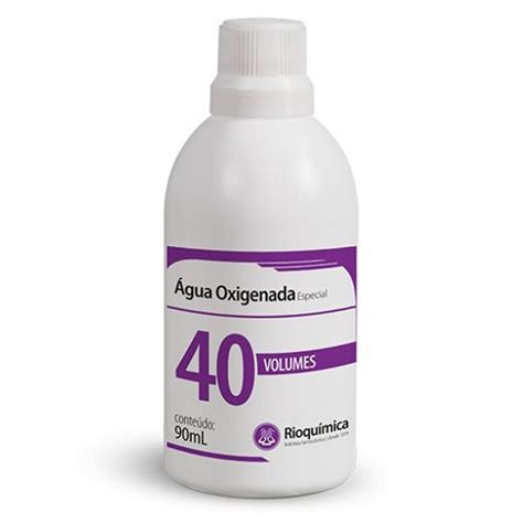 Agua Oxigenada Rioquimica 40 Vol Cremosa 90 Ml Submarino