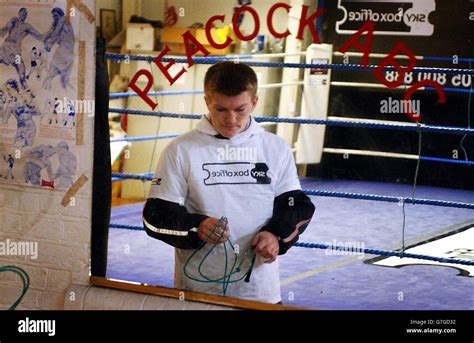 Ricky Hatton training session Stock Photo - Alamy