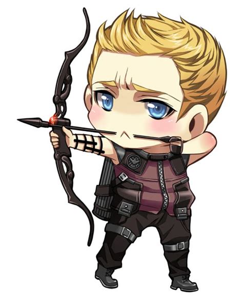 Hawkeye Chibi Marvel Avengers Cartoon Baby Marvel