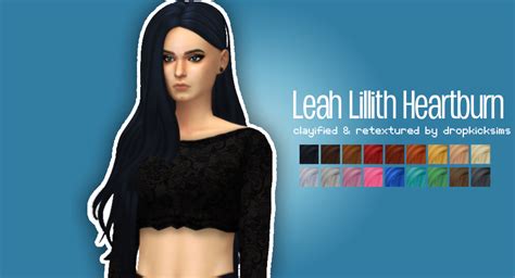 Dropkicksims Cc [ts4] Leah Lillith Heartburn Clayified