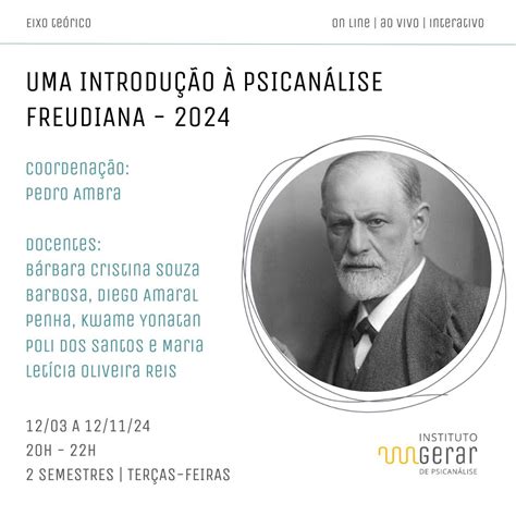 Uma IntroduÇÃo À PsicanÁlise Freudiana 2024 Instituto Gerar De