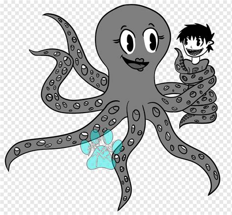 Octopus Cephalopod Makhluk Legendaris Kartun Animasi Yang Lain