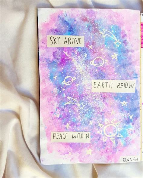 Galaxy Watercolor Art: Discover the Magic of Bullet Journaling