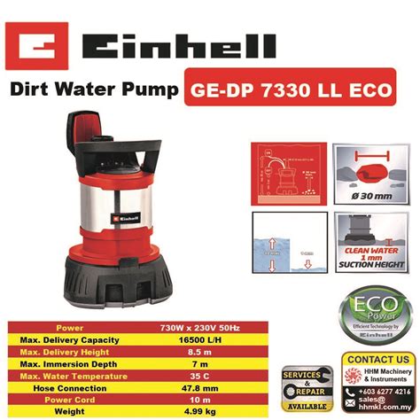 EINHELL Dirt Water Pump GE DP 7330 LL ECO Water Pump Gardening Tools