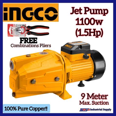 Ingco Jet Pump W Hp Jp Pure Copper Free Combination