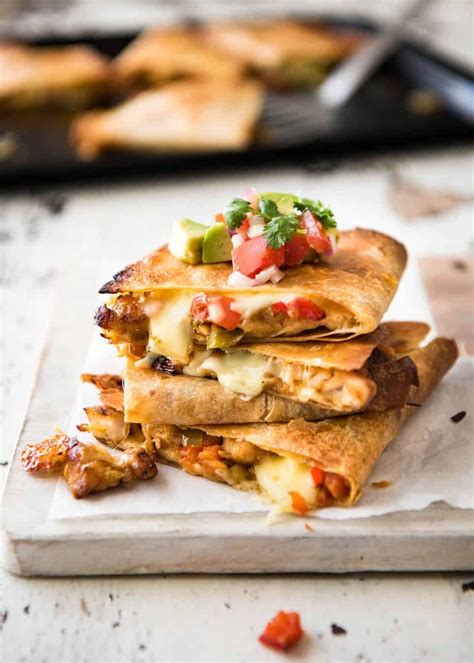 Oven Baked Chicken Quesadillas RecipeTin Eats