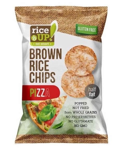 Rice UP Barna Rizs chips pizza ízesítésű 60g reformhaz una