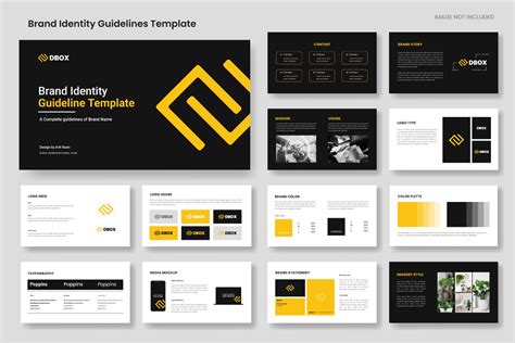 Brand Guidelines Template Brandkit Gr Fico Por Pixeness Digital