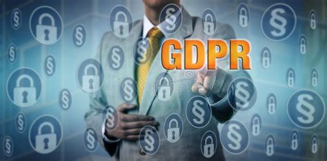 Data Protection Officer Activating GDPR Measures Stock Photo - Image of ...