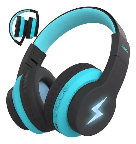 Fone De Ouvido Over Ear Gamer Sem Fio Emuael Wgyp 104 Preto E Azul Com