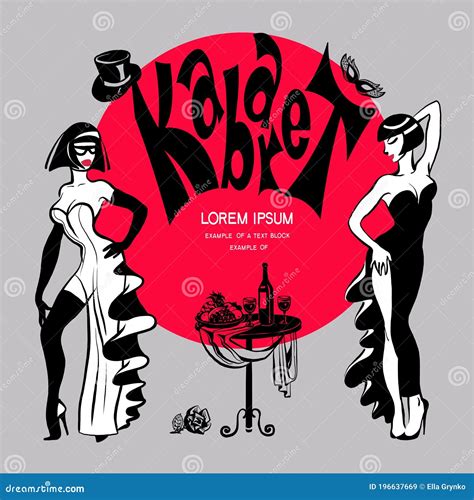 Beautiful girls stock vector. Illustration of dancers - 196637669