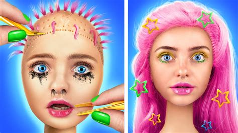 Extreme Barbie Doll Makeover With Gadgets From Tik Tok From Nerd To