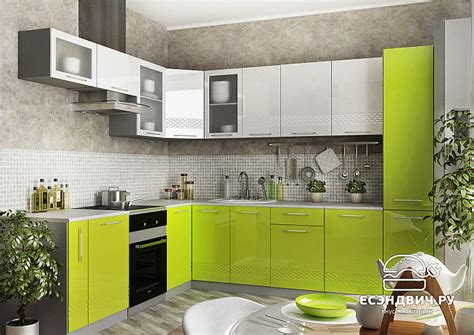 Кухня угловая 2,2х2,6 правая decorazione "Лакрима" (МДФ глянец) (Белый ...