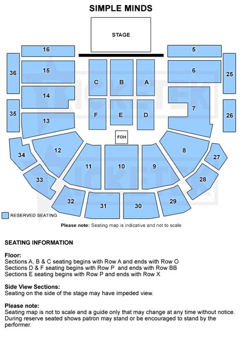 Dynamo Seating Map Rod Laver Elcho Table