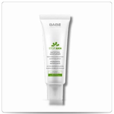 Kem dưỡng ẩm cho da dầu mụn BABE Stop AKN Mattifying Moisturiser H ml Green Healthy Beauty