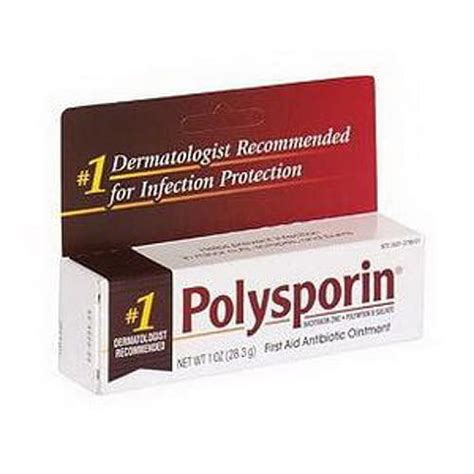 Johnson And Johnson Consumer Polysporin Bacitracin Polymyxin Ointment 1