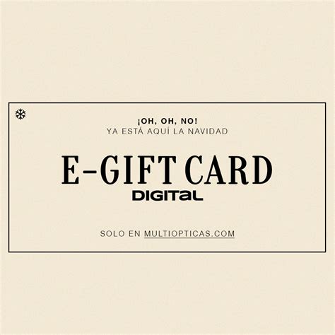 Gift Card el regalo perfecto de estas Navidades Ó By Multiópticas