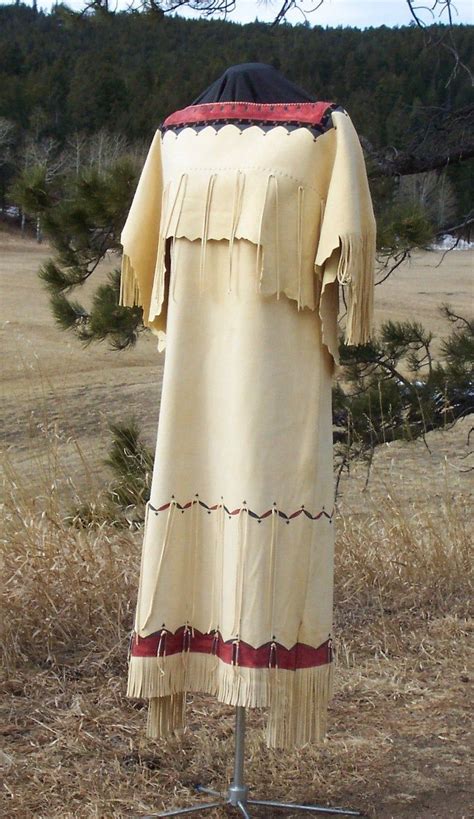 Buckskin Deerskin Native American Dress Plains Indian Etsy Native