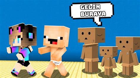 KARTON BEBEKLER KÖYÜMÜZE SALDIRDI Minecraft YouTube