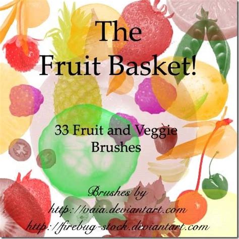 500 Fruits And Vegetables Photoshop Brushes Free Download Photoshop