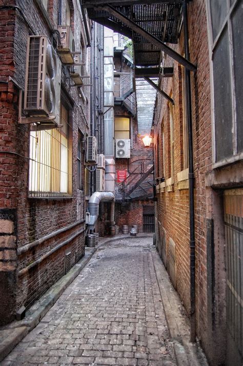 victorian alleyway urban landscape alleyway city landscape
