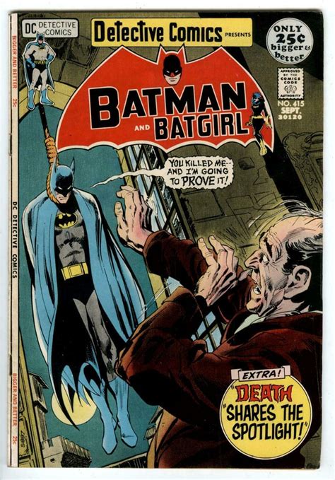 Detective Comics Neal Adams Batman Hanging On Noose Cover