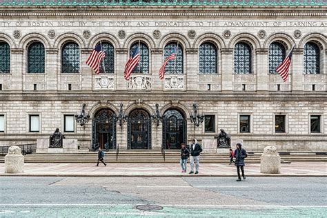 Central Library Boston Photograph By Sharon Popek Pixels