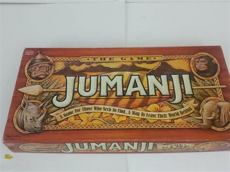 Vintage 1995 Jumanji Movie Board Game Milton Bradley 100% COMPLETE IN ...