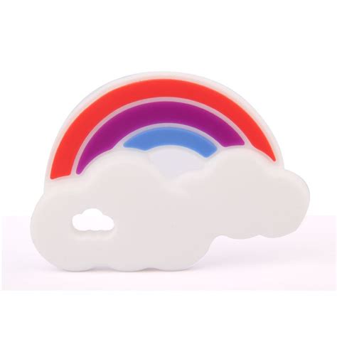 Silicone Teething Toys For Baby 100 Food Grade Silicone Rainbow Toy