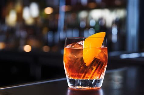 Premium Ai Image A Glass Of Orange Cocktail With A Slice Of Orange On The Top