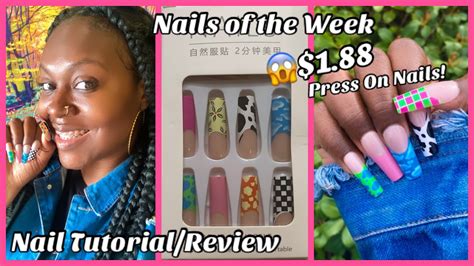 😱press On Nails Tutorial Temu Haul My Best Set Yet Review How