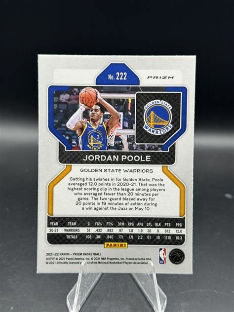 Prizm Basketball Choice Jordan Poole Golden State Warriors Ebay