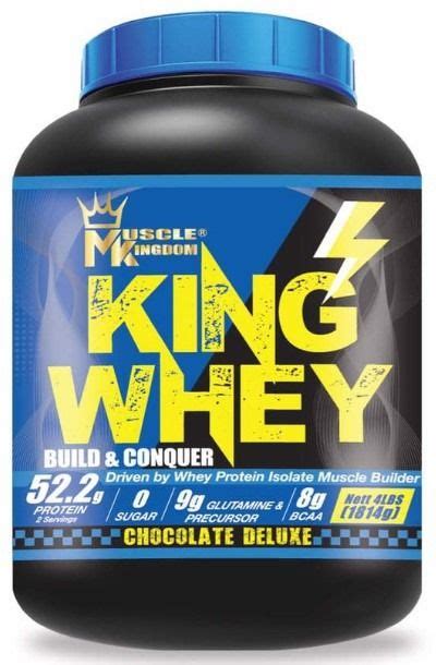 Muscle Kingdom King Whey Protein Isolate With Shaker Bottle 4lb