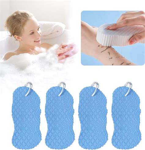 4pcssponge Body Sponge Magic Exfoliating Bath Sponge 3d Super Soft