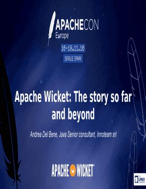 Fillable Online Apache Wicket The Story So Far Fax Email Print Pdffiller