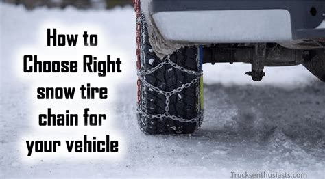 Step 1 Check If There Is Any Tire Chain Restrictions For Your Vehicle