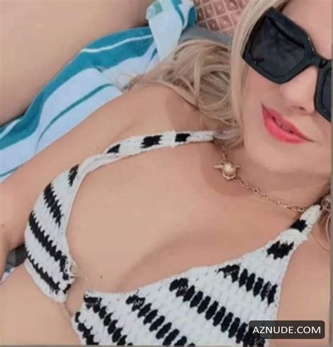 Tina Obrien Black White Bikini On Holiday AZNude