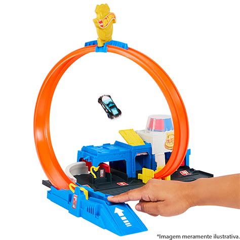 Pista Hot Wheels Super Delegacia Jbm Mattel Dor Mi Brinquedos As Melhores Marcas Em