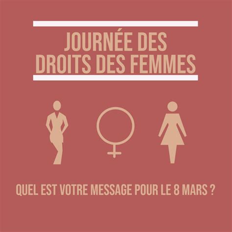 Journée des droits des femmes quel est VOTRE message pour le 8 mars