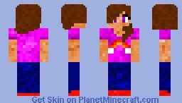 Girl With Pink Shirt Minecraft Skin