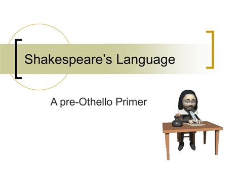 Shakespeare S Language