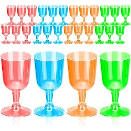 Amazon Decorrack Martini Cocktail Glasses Plastic Party