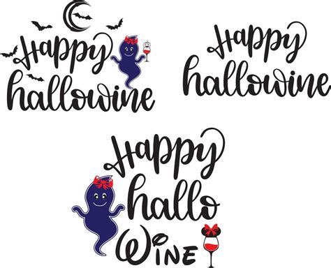 Happy Hallowine Halloween File 9794368 Vector Art At Vecteezy