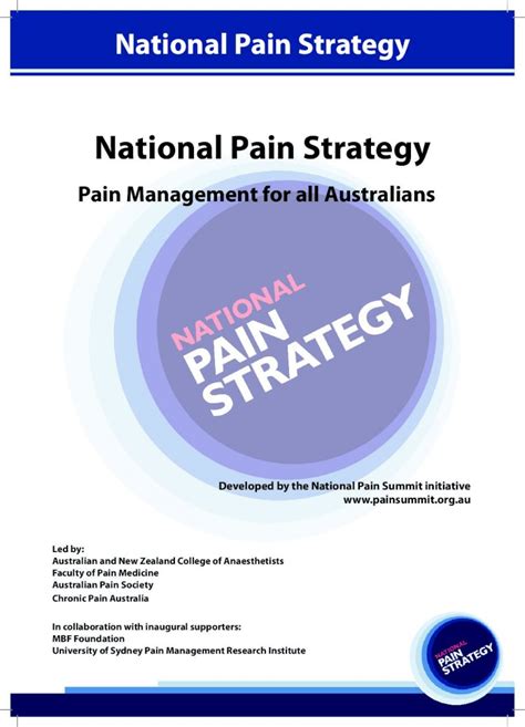 Pdf National Pain Strategy Chronic Pain National Pain Strategy