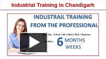 Ppt Industrial Training In Chandigarh Six Months Industrial