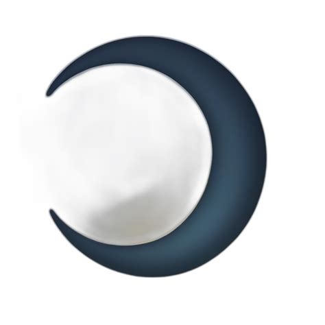 Crescent Moon On Top Of Cloud Ai Emoji Generator