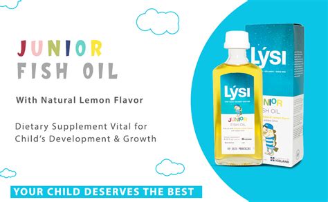 Lysi Junior Fish Oil Lemon Flavor Pure And Natural Fish Oil