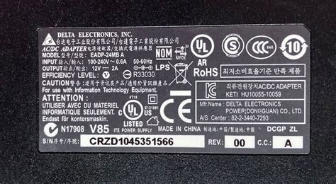 Delta Electronics Eadp Mb Vac Input Vdc A Output Ac